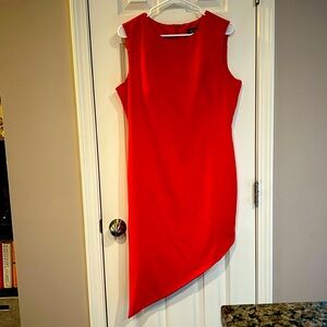 Red cocktail dress